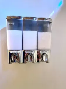 Toiletries are available for your use. Shampoo, conditioner, and body wash.