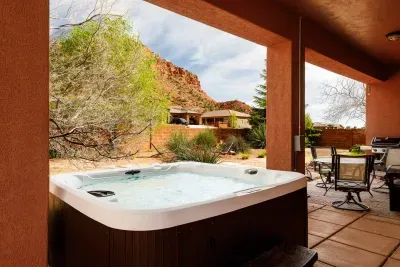 We also have an outdoor dining set and grill to use on the back patio. Great spot to enjoy the evenings. 