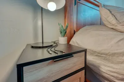 Each nightstand has complimentary chargers for your devices. 