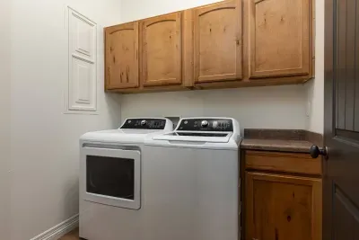 New GE washer and dryer available to use during your stay. 