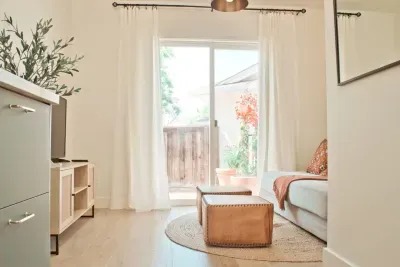 View of the living room which has an open and airy layout