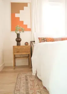 We provide a small white noise machine for guests wanting an extra cozy night’s sleep