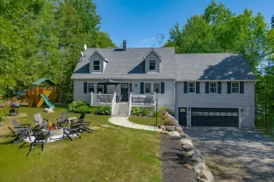 Relax and have fun at this upscale stay near downtown Ellsworth.  Enjoy coffee on the deck, roast marshmallows by the firepit, grill your favorite meal and let the kiddos play on the playset or with the different yard games.