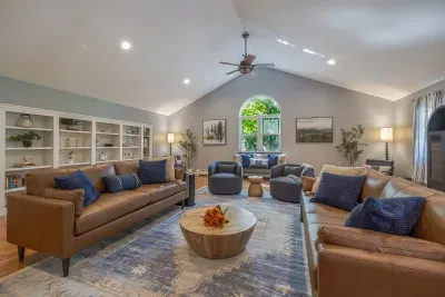 Relax in this great room with the entire family.  Gather around for a movie or enjoy one of the many board or card games.