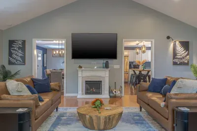 Gather around in the Great room.  Cozy on up with IR fireplace, watch a movie or select from one of the many board or card games.