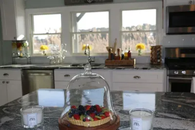 View of the swan river from the kitchen