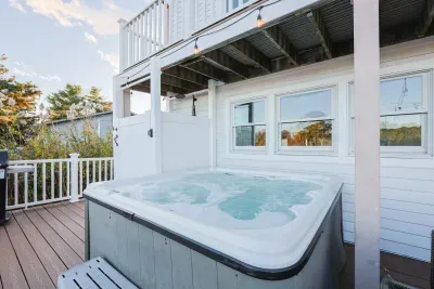 Hot tub is available year round