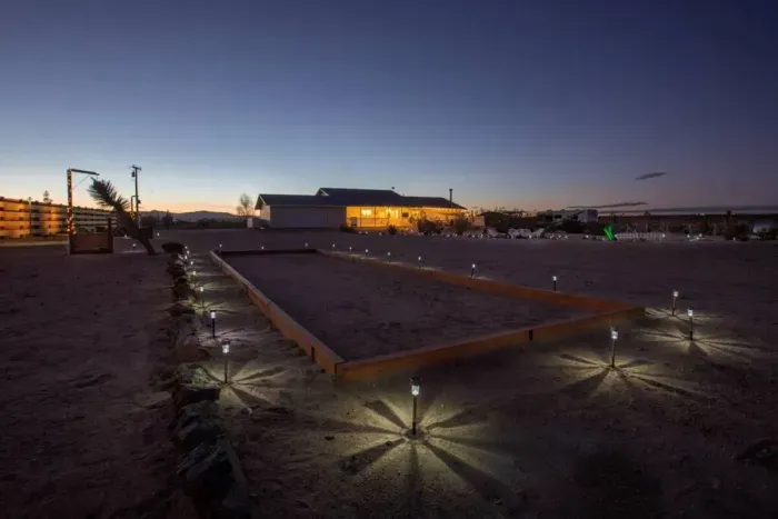 Outdoor Bocce Ball Court