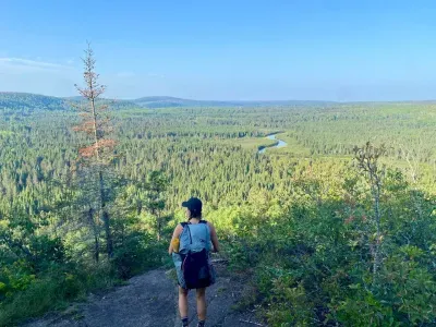 Majestic views on the Superior Hiking Trail. The trailhead for this hike is just up the hill at the top of Lutsen Mountain Ski Resort.