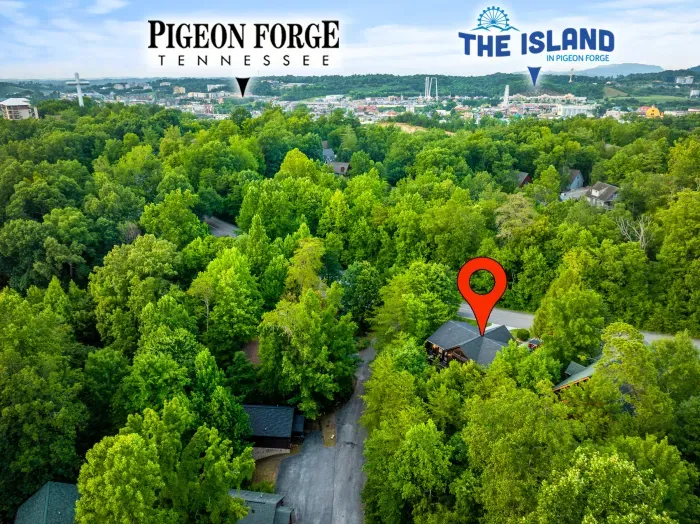 Private wooded cabin retreat just minutes from Pigeon Forge and The Island
