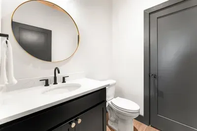 Half bath in the pool room