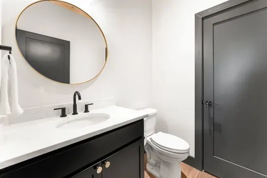 Half bath in the pool room