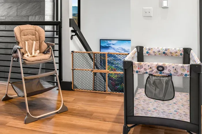 High chair, crib, and baby gate available for guests traveling with little ones.