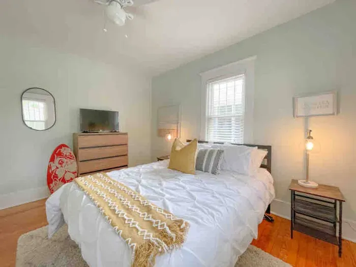 Front bedroom with queen size bed