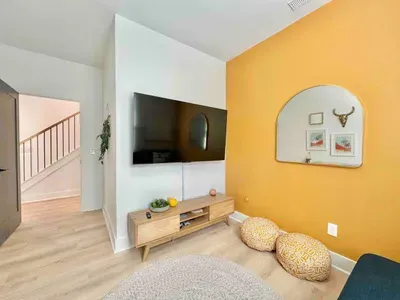 Flex/Office Media room with twin Futon