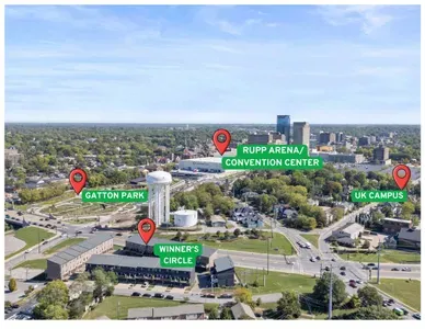 Very conveniently located to Rupp Arena / Central Bank Center, Gatton Park, University of Kentucky and the popular distillery district.