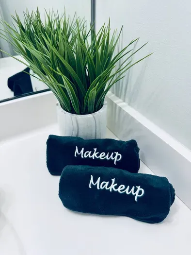 Plush makeup remover towels