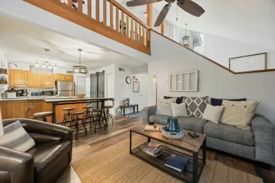 Open loft-style layout with beautiful sightlines into the main living area.