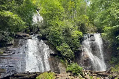 Spend the day exploring waterfalls and trails, then return to total privacy