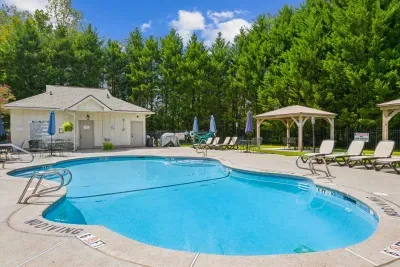 On warm afternoons, the pool offers an easy way to cool off, relax, and spend a little extra time outside.