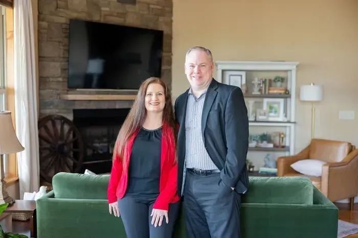 Todd and Jenny Rose Chandler, Licensed Realtors and owners of Mountain Rose Vacation Rentals in North Georgia.