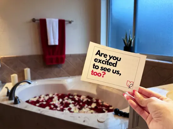 Every detail designed for romance — arrive, unwind, and let the experience begin.