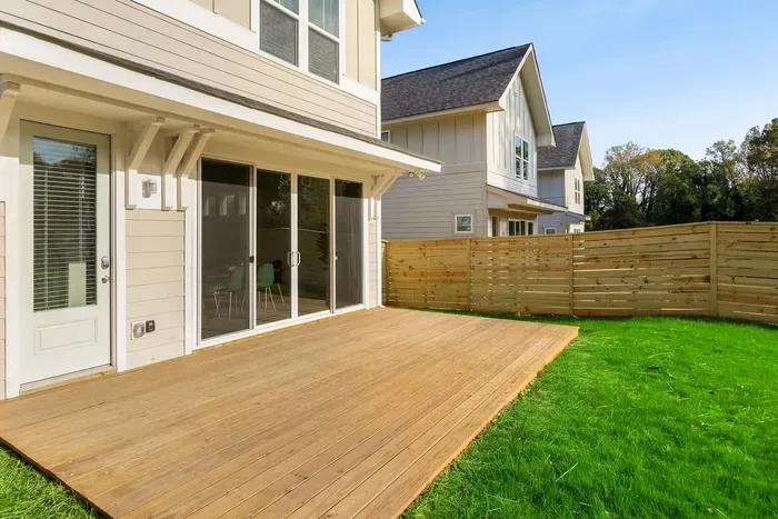 Plenty of natural light streaming through the large glass doors