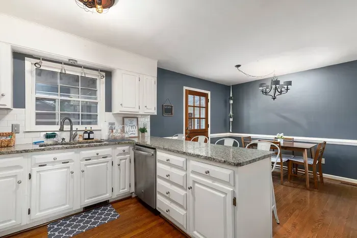 Newly renovated kitchen boasts everything you need to cook a meal.