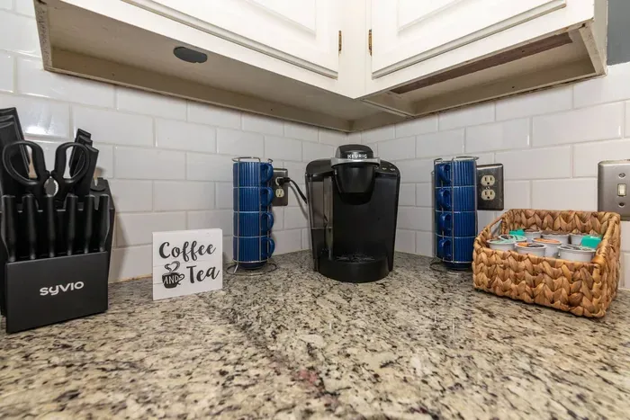 Enjoy the assortment of coffee and tea.