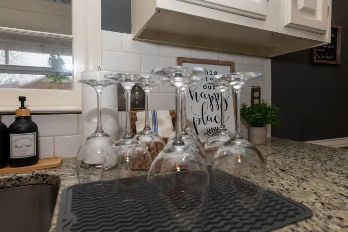 Newly renovated kitchen boasts everything you need to cook a meal.