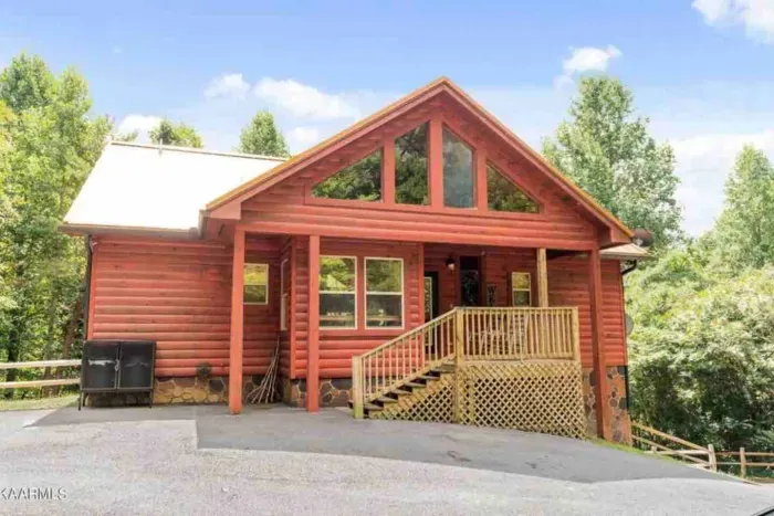 Back of the cabin - main entrance 