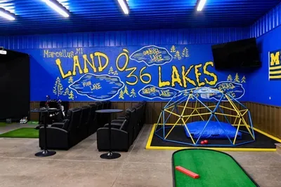 Marcellus, MI - Golf Sim/5-Hole Mini Golf/B-Ball Court/Theater/Jungle Gym/Hot Tub/Firepit/Basement Saloon - image 64 of 85