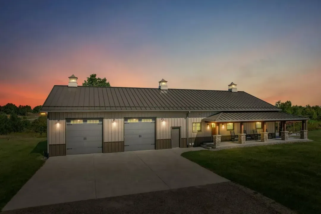 Marcellus barnhouse exterior and 3-acre backyard