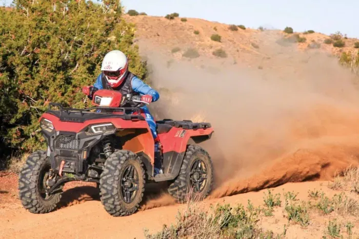 Bring your own ATV to ride the quarter mile loop around the property 