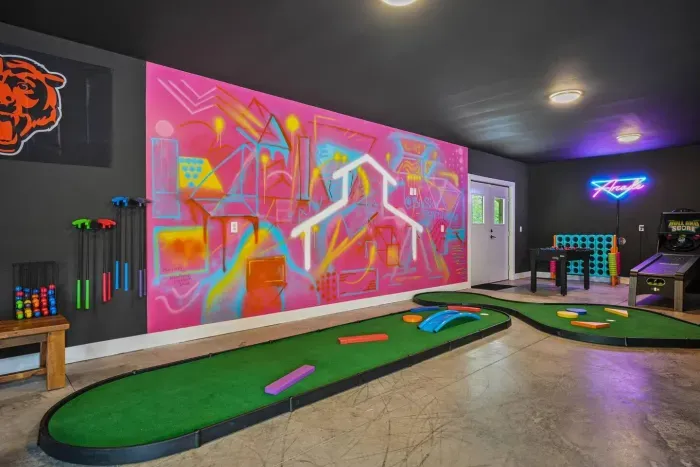 Mini Golf Course, Skeeball, Shuffleboard, Foosball, Connect 4, Pac Man, Pinball