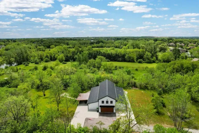 Short walking trail behind the backyard of the property