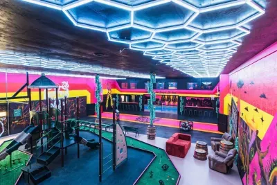 Lacona, IA - Wild Warehouse in the Cornfields with a Party Pool Oasis, Full-Court Sports Complex, Mini Golf Adventure Park, Karaoke Sports Bar & More! - image 7 of 120