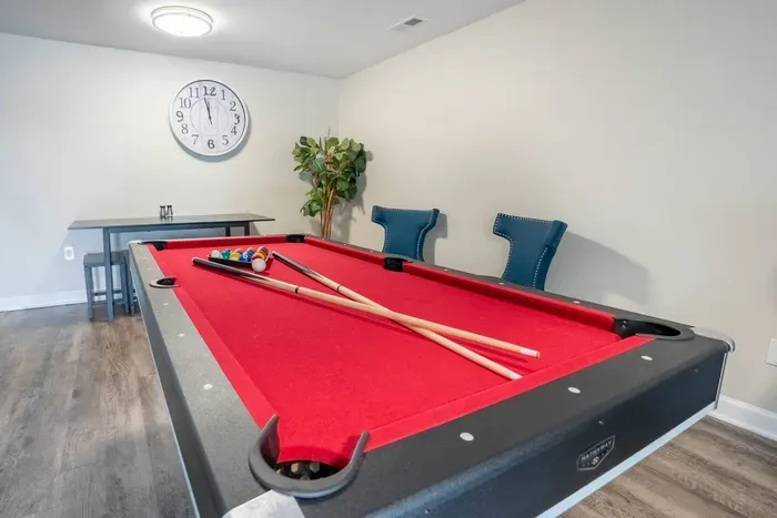 Enjoy some games of pool.