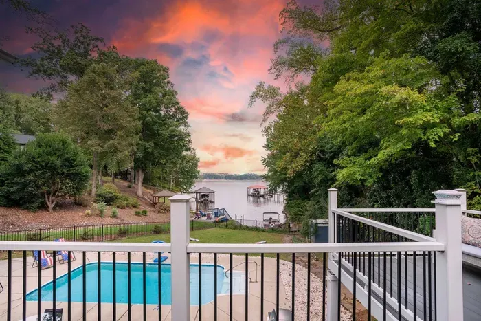 One of our large decks to take in the gorgeous lakefront views and relax. 