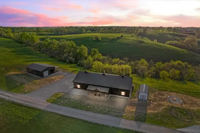 Peaceful secluded area with on a sprawling 4 acre lot