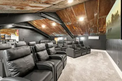 Movie Theater in the barn loft
