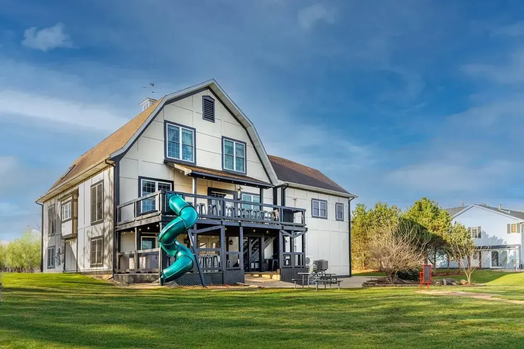 Bristol Illinois barnhouse with outdoor slide