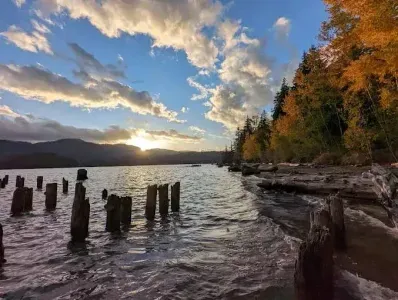 Beautiful Lake Whatcom is just a few minutes away and offers water sports in the summer and walking trails are year long. :)