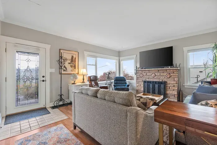 Comfortable seating and warm natural light make this the perfect place to unwind.