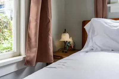 Quiet second bedroom for restful sleep.