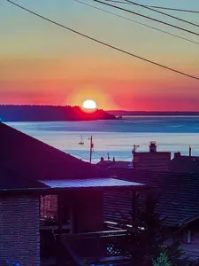 Evening sunsets from the side deck.