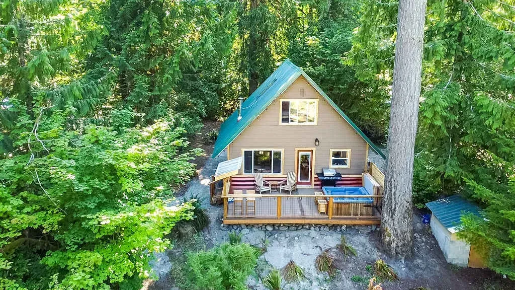 PNW River Cabin • Hot Tub • Firepit • Fireplace - image 1 of 47