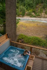 A soak with a view. :)