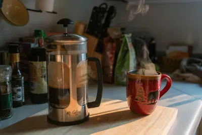 Coffee 3 ways: French Press, Pour over, or coffee maker. :)