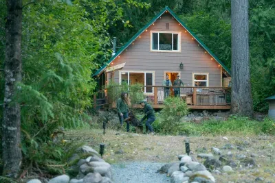 View from the riverside firepit.